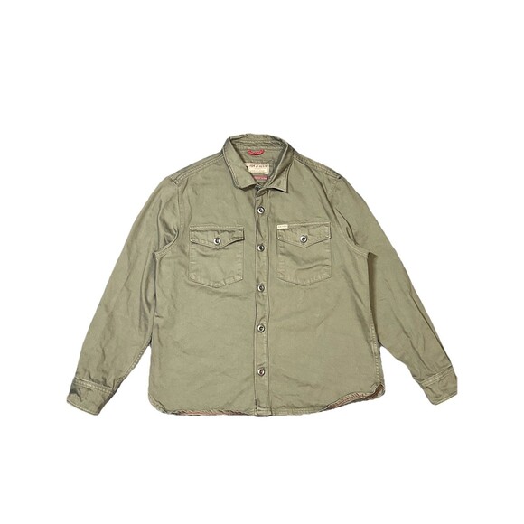 Iron And Resin Bull‎ Denim Sand Jacket Olive Green Size XL - Picture 1 of 5